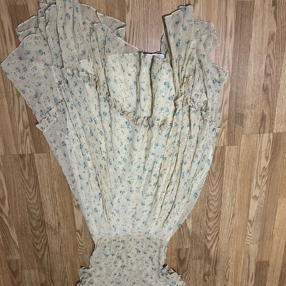 LOVESHACKFANCY Andie Silk Midi Dress Size 4 - Picture 10 of 10